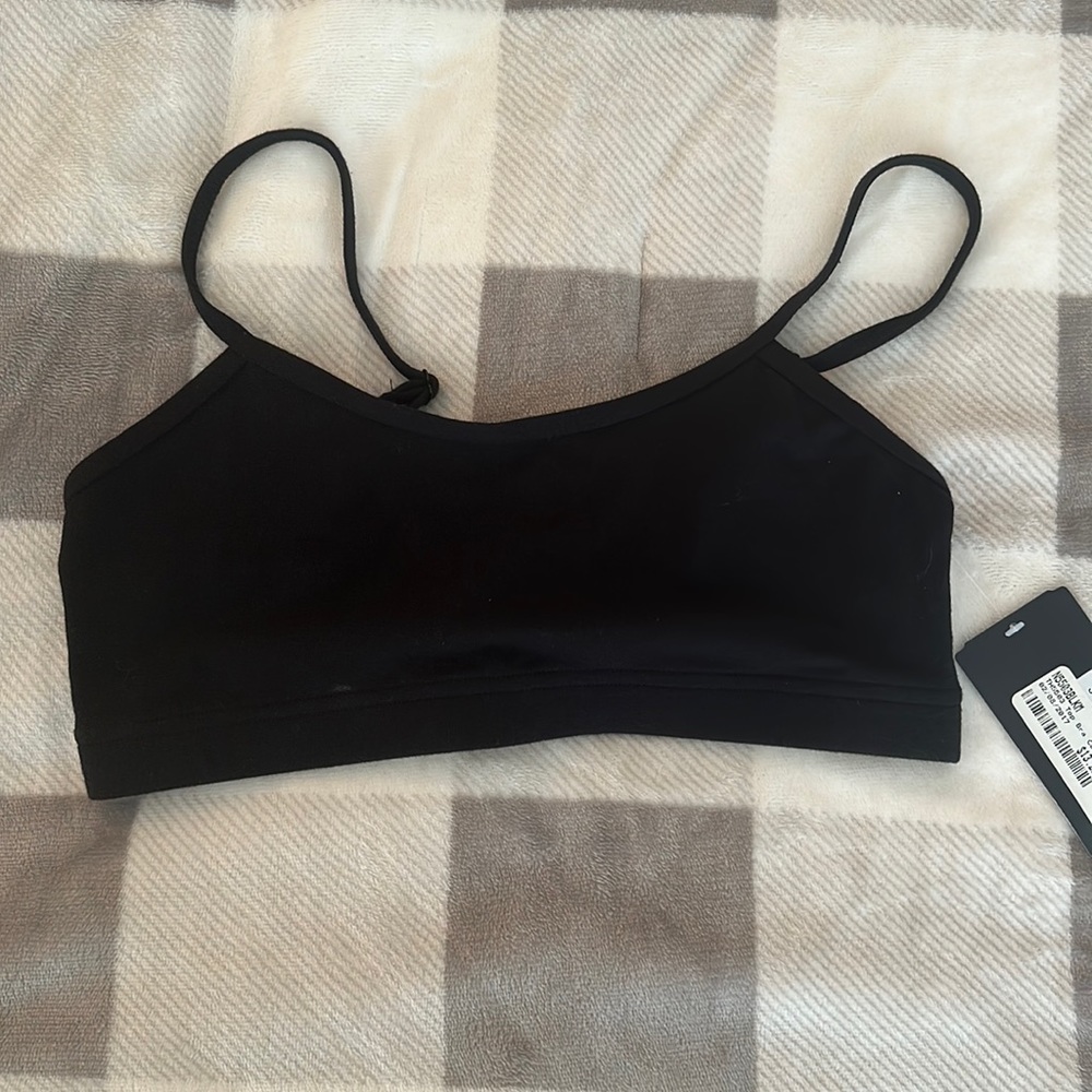 black dance sports bra (size medium)